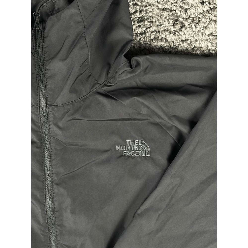The North Face Womens XL Black Circular Design Hooded Windbreaker Jacket - Picture 11 of 11